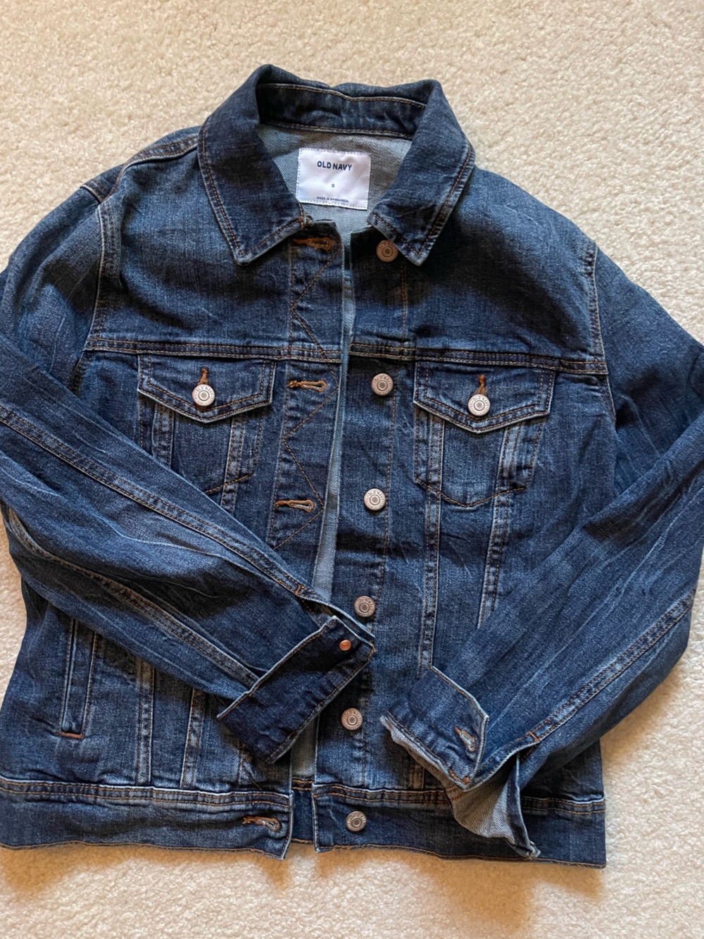 Old Navy Dark Blue Denim Jean Jacket